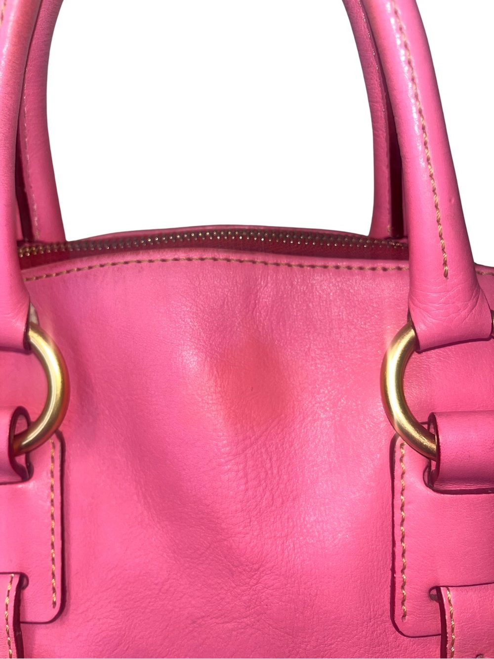 Dooney & Bourke Florentine Pink Leather Satchel - Picture 5 of 17